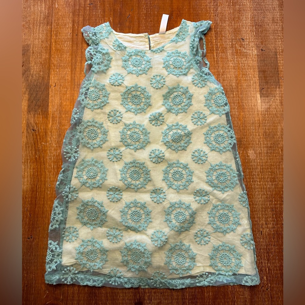 Super cute lace overlay kids dress